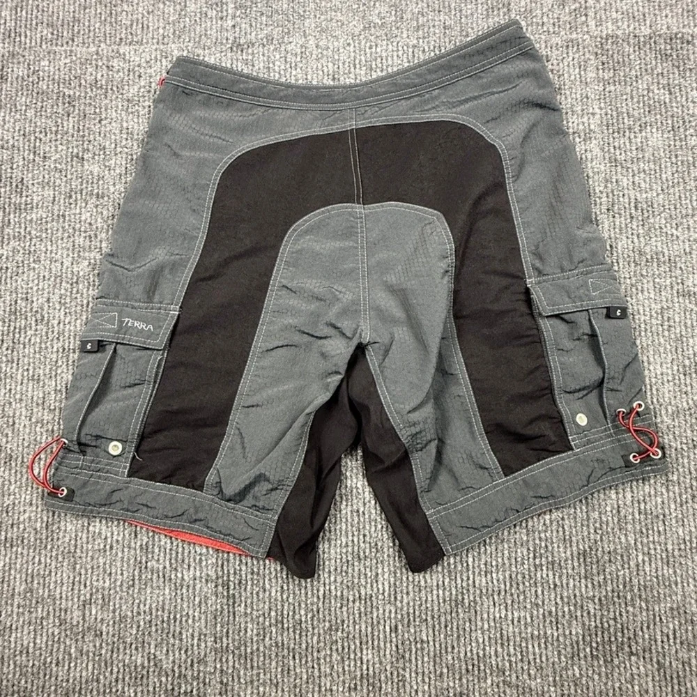 Cannondale Mens XL Mountain Bike Cargo Shorts Gray Honeycomb Texture RN0101935